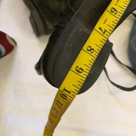 Green Steve Madden Troopa Military Combat Biker Ankle leather lace-up boots Goth - Picture 7 of 7